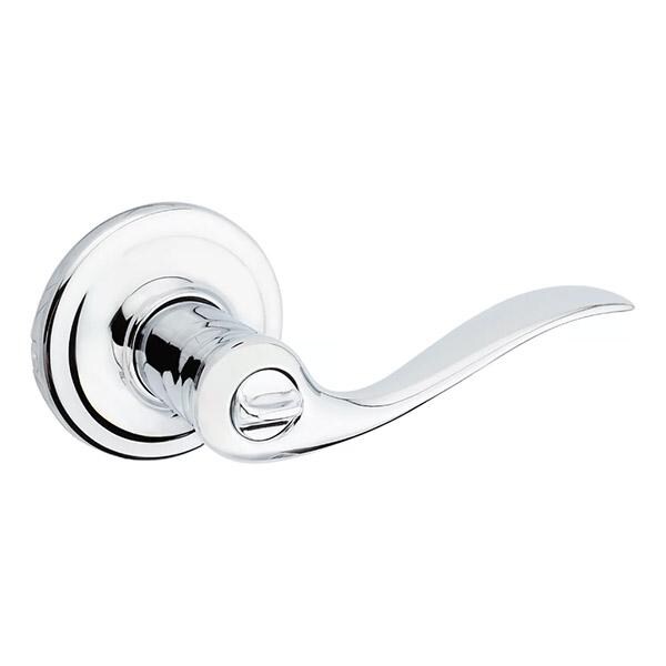 Kwikset: Tustin Entry Lever with Round Rose / Polished Chrom / with SmartKey Technology